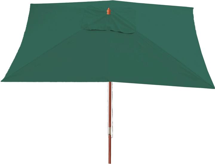 Image du produit Mendler Parasol Florida, 3x4m polyester/bois 6kg - vert (4 m)