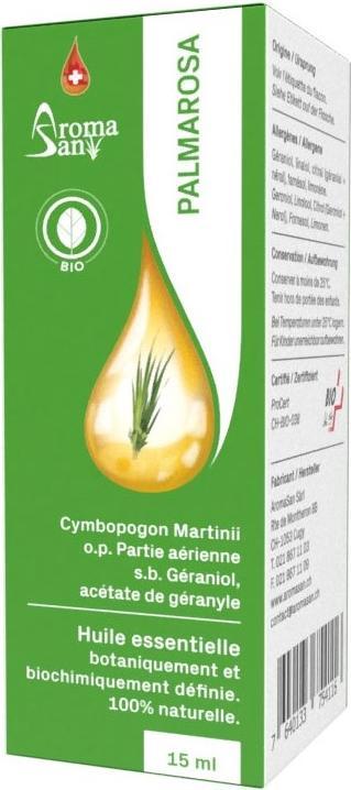 Image du produit AromaSan Palmarosa Huile essentielle bio (15ml)
