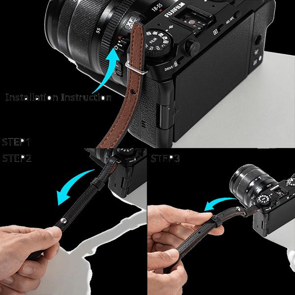 Actual product image SmallRig Universal Leather Camera Shoulder Strap (Black) 5208 (Shoulder strap)