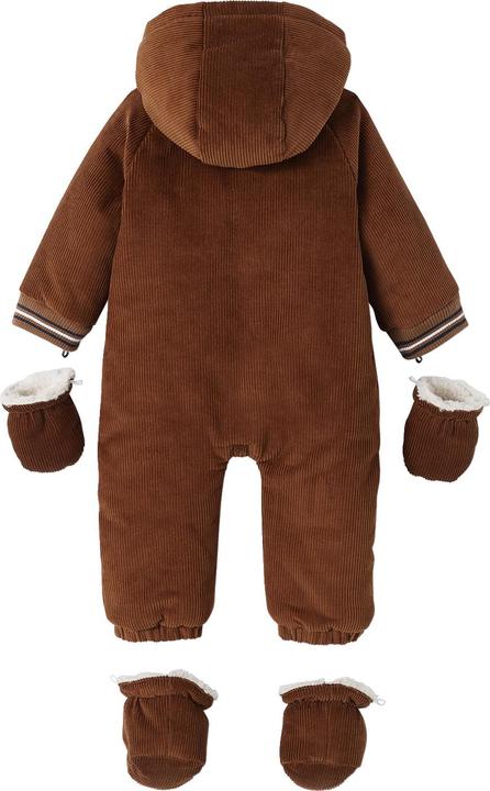 Actual product image Vertbaudet Warm baby winter overall made of corduroy, recycled polyester padding (92)