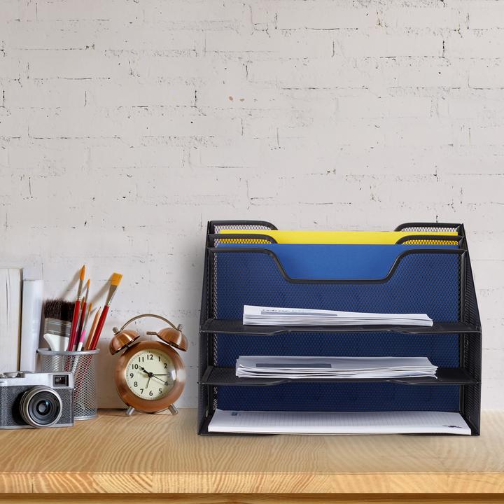 Actual product image Relaxdays Document Organizer, 5 Compartments (A4)