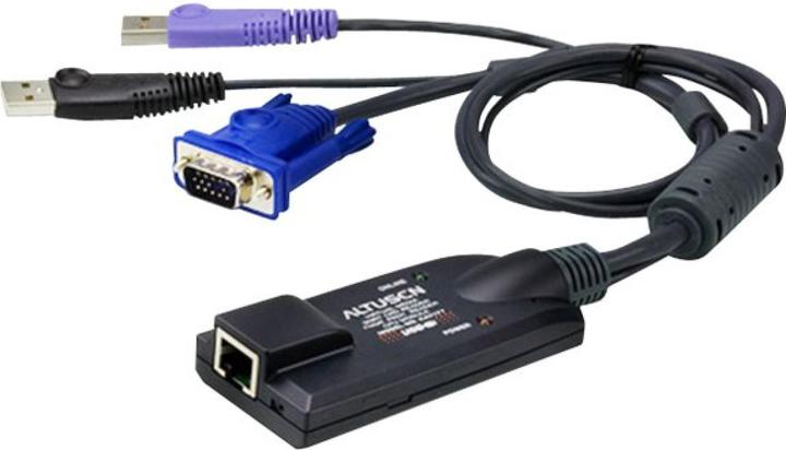 Produktbild Aten 1 x RJ-45 Buchse, 2 x USB Type A Stecker, 1 x HDB-15 Stecker, LED /orange, Kunststoff