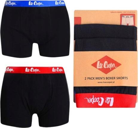 Lee Cooper Herren Boxershorts Duobox Schwarz (XXL)