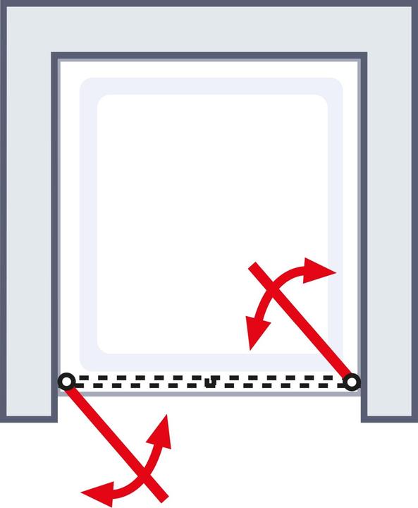 Produktbild Schulte Duschpendeltür in Nische (80 cm, 2 cm, 192 cm)