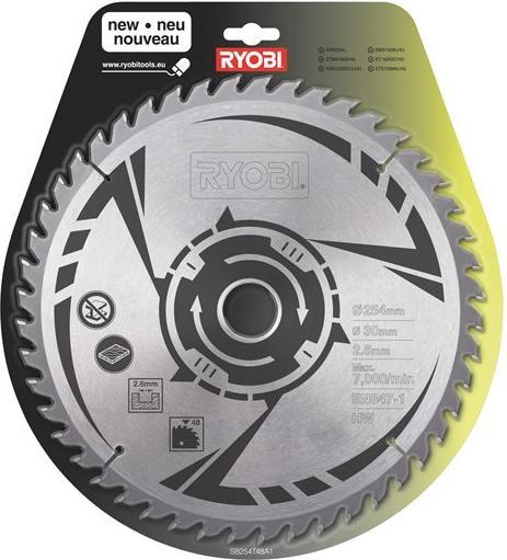 Actual product image Ryobi Circular saw blade 254x30mm T48