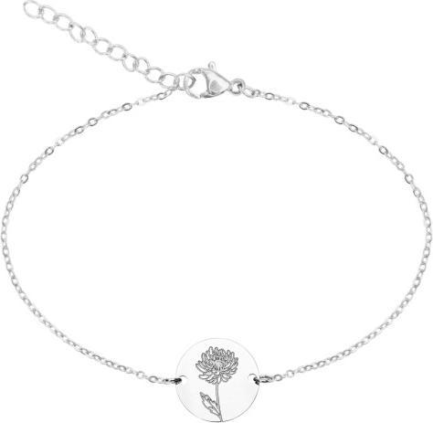 HCA Armband - "Your Flower" - Edelstahl - Chrysantheme (Edelstahl)