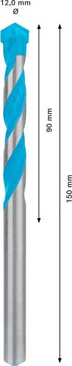 Produktbild Bosch Professional Zubehör EXPERT CYL-9 MultiConstruction Bohrer, 12 x 90 x 150 mm (12 mm)