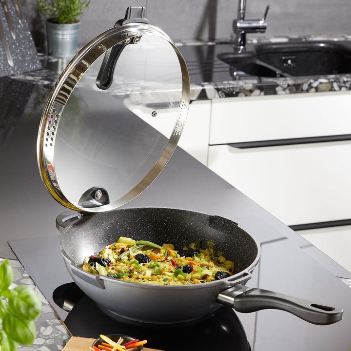 Produktbild Stoneline Wok 32cm (32 cm, Wok Pfanne, Aluminium)
