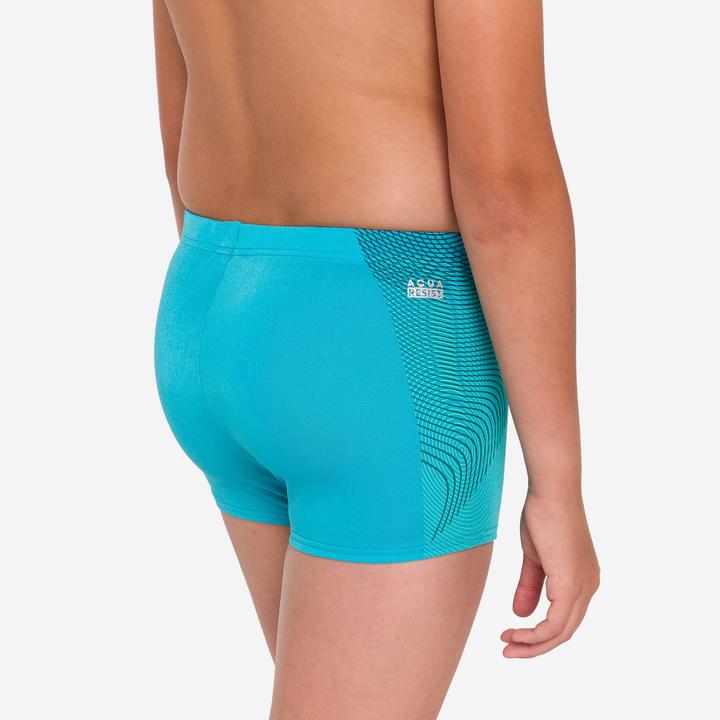 Actual product image Nabaiji Badehose Boxer Jungen - 500 Fitib Anoi türkis (134)