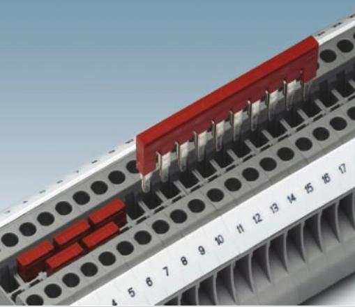 Produktbild Phoenix Contact Brücke 2-polig für 10mm Klemmen rot