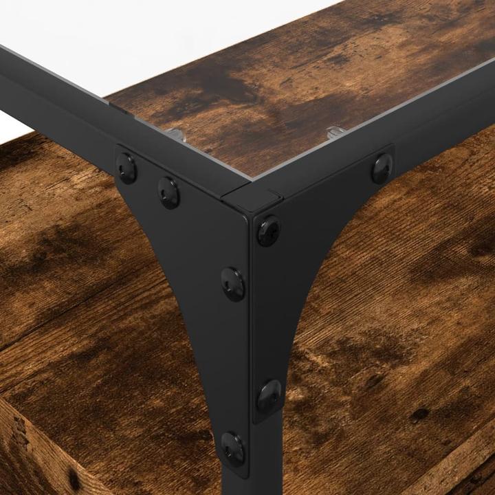 Image du produit VidaXL Meuble TV avec plateau en verre 98 x 35 x 51cm
