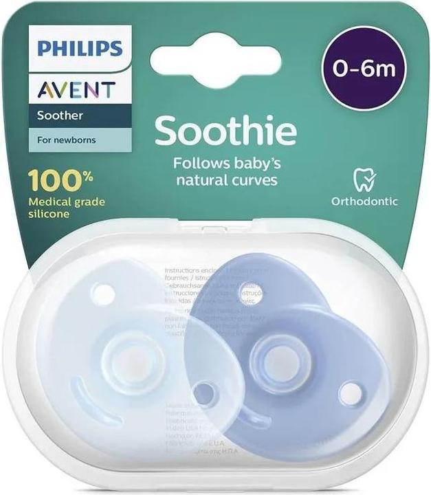 Image du produit Philips Avent Curved Soothie (2 x, jusqu'à 6 M.)