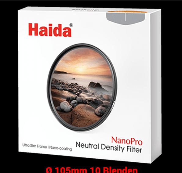 Actual product image Haida ND Filter Graufilter 10 Blenden 105 mm von (105 mm, Neutral density filter, 105 mm)