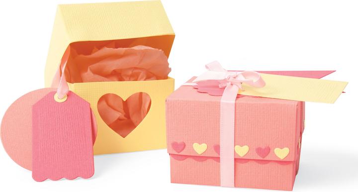 Image du produit Sizzix Thinlits Plus Die Set 10PK Box & Labels par Jenna Rushforth (Pochette cadeau, 10 x)