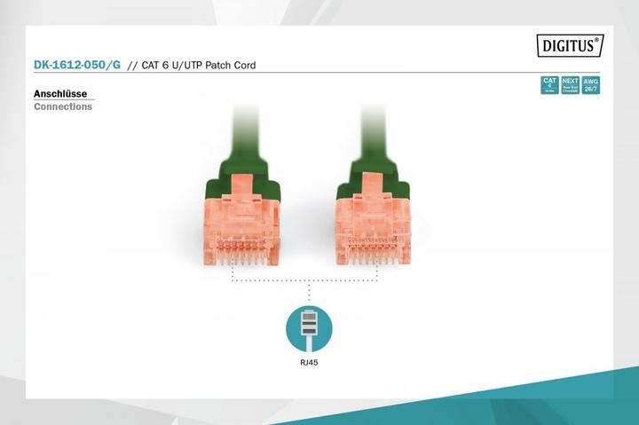 Image du produit Digitus Câble réseau (U/UTP, CAT6, 5 m)