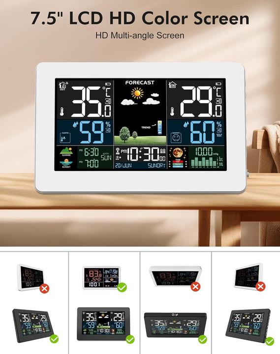 Produktbild Haoyao Funk-Wetterstation mit Aussensensor