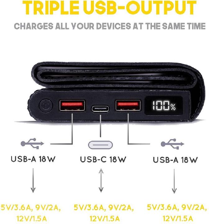 Image du produit Sunslice Batterie solaire portable 8W "Electron" (10000 mAh, 8 W, 20 Wh)