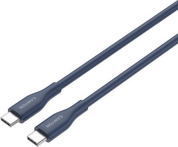 Produktbild Canyon Kabel CC60SC10 C-C 60W 1m Silizium Dunkelblau (1 m, 60 W)