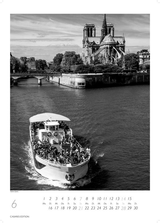 Produktbild Paris schwarz-weiss 2026 S 29x21cm (Kein Einband, Deutsch)