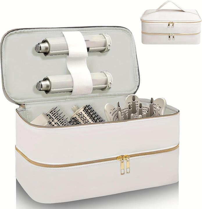 Only-Bags.Store Zweilagige Haartrockner-Reisetasche - Wasserfeste, kratzfeste Organizer-Tasche mit hohem