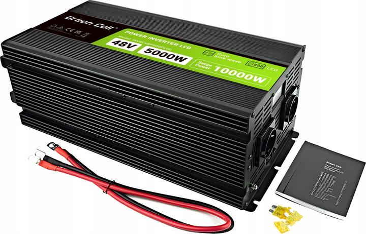 Actual product image GreenCell Przetwornica LCD /10000W Czysty sinus z wywietlaczem