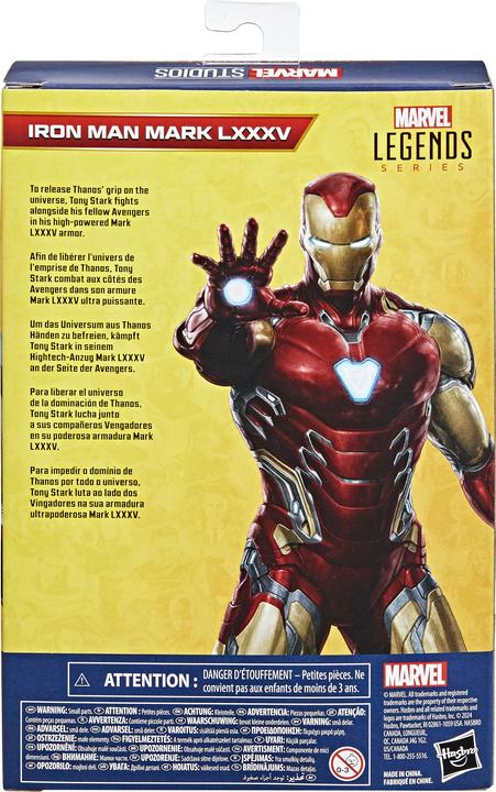 Actual product image Hasbro Marvel Studios Marvel Legends Iron Man Mark LXXXV
