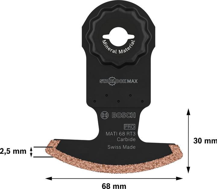 Produktbild Bosch Professional Zubehör PRO MATI 68 RT3 Blatt für Multifunktionswerkzeuge, 2,8 x 68 mm