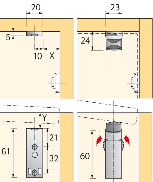 Actual product image Hettich Silent System