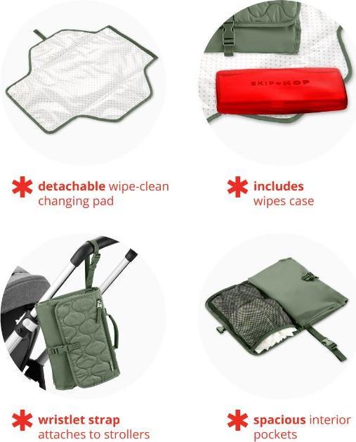 Produktbild Skiphop Portable Wickelauflage Pronto Signature salbei