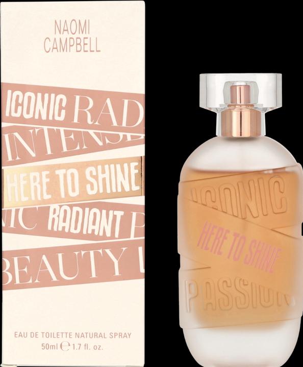 Actual product image Naomi Campbell Here To Shine Eau de Toilette 50ml (Eau de toilette, 50 ml)