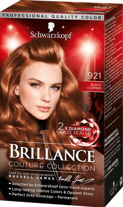 Produktbild Schwarzkopf Brillance Intensiv-Color-Creme 921 Kupferrot (Braun)