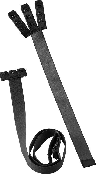 Actual product image Bye Bra 2 Low Back Straps 3 Rows Black (pack of 3, One size)