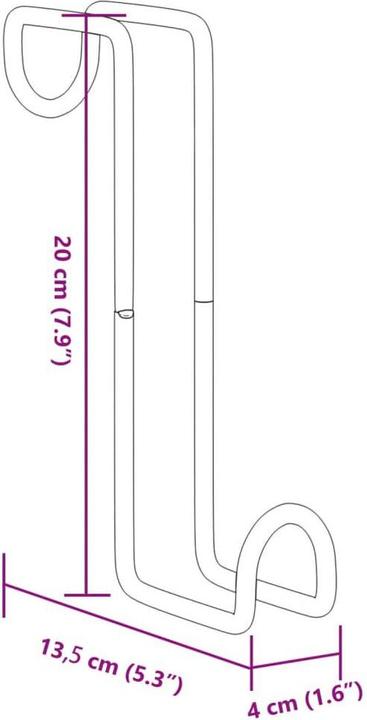 Produktbild VidaXL Trensenhalter 3Stk. Zaumhaken Trensenaufhänger Trensenhaken Schwarz Stahl
