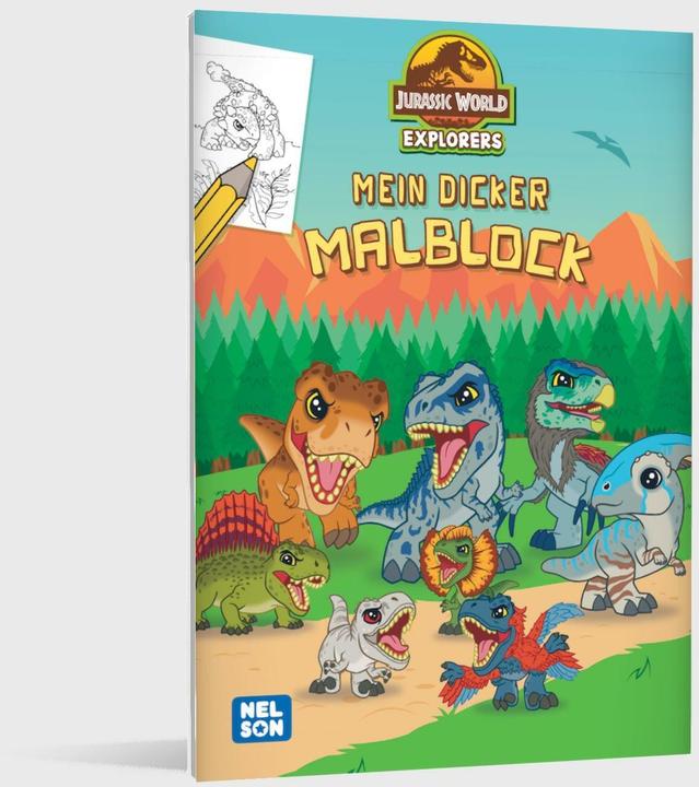 Produktbild Jurassic World Explorers: Mein dicker Malblock