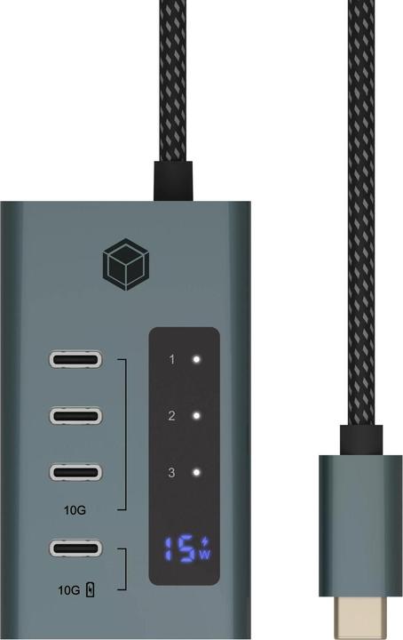 Actual product image Icy Box IB-HUB1454-C31 (USB-C, 4 Ports)