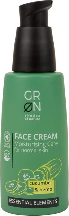 GRN ESSENTIAL Gesichtscreme feuchtigkeitspendend Gurke & Hanf (50 ml, 24h Creme)