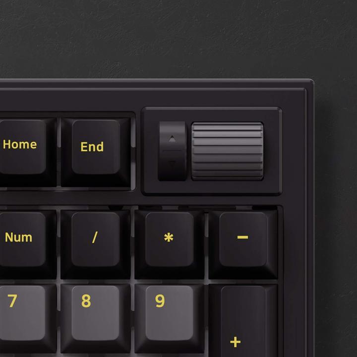 Produktbild Akko 5098B PlusBlack and Gold Gaming Tastatur mit Diplay - V3 Piano Pro (DE, Kabellos, Kabelgebunden)