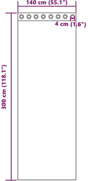 Immagine prodotto VidaXL Proskudiia (140 x 300 cm)
