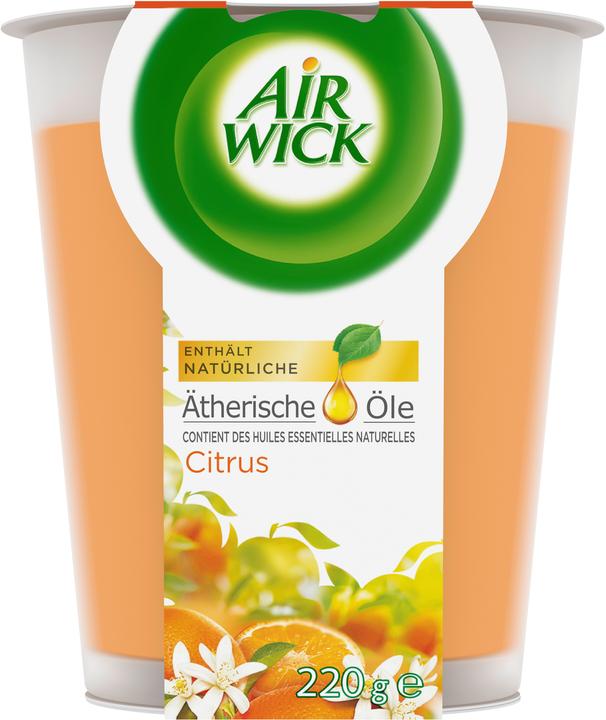 Image du produit Air Wick Grande bougie parfumée bien-être Citrus (220 g)