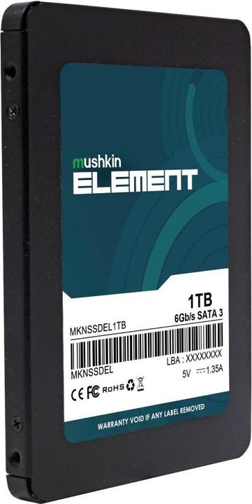 Actual product image Mushkin SSD Element 2.5 1TB SATA3 (1000 GB, 2.5")