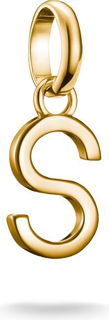 Thomas Sabo Charm-Anhänger Buchstabe S Connect vergoldet (Silber 925)