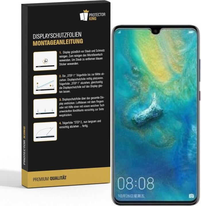 Produktbild Protectorking 2x Panzerfolie Anti-Shock HD Klar (2 Stück, Huawei Mate 20 X)