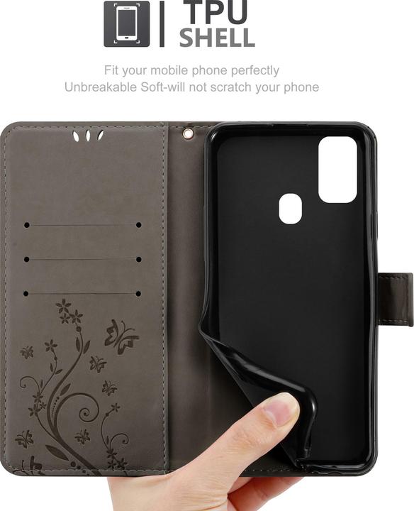 Produktbild Cadorabo Flower Book Cover (Samsung Galaxy M21, Samsung Galaxy M30s)