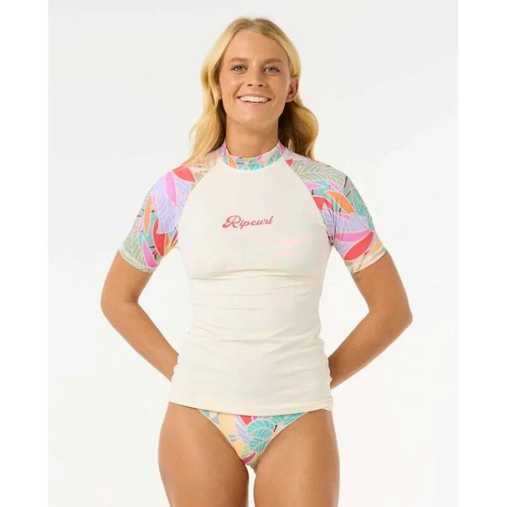 Rip Curl Women's Cala Vadella S/S Rash Vest (M)
