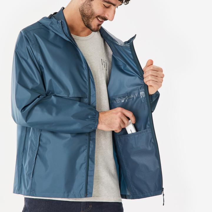 Produktbild Quechua Regenjacke Herren - Raincut Fullzip blau (M)