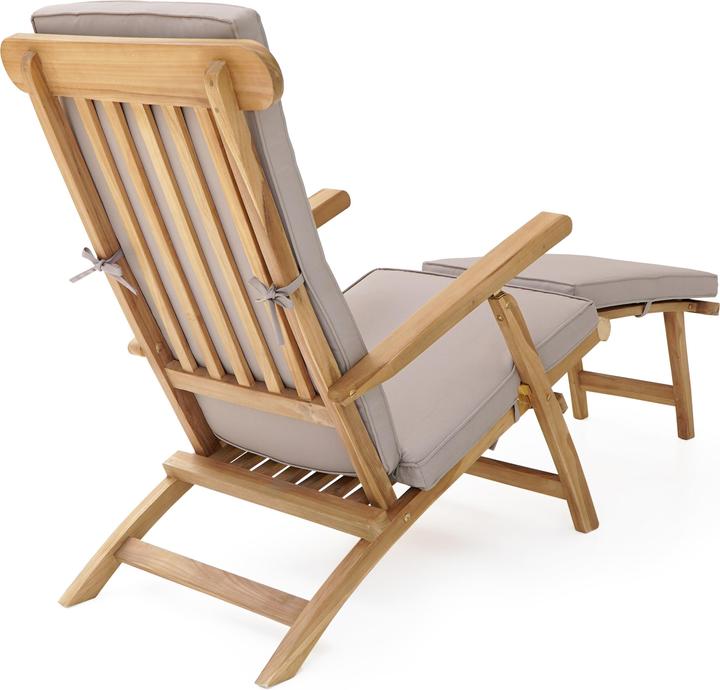Immagine prodotto Axi Sedia a sdraio Costa in teak con cuscino (170.60 cm)