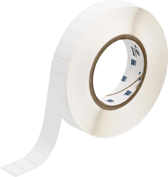 Actual product image Brady THT-125-499-3, nylon fabric, white, matt, 22.86 x 12.70 mm, permanent (3000 E.) (2.29 cm)