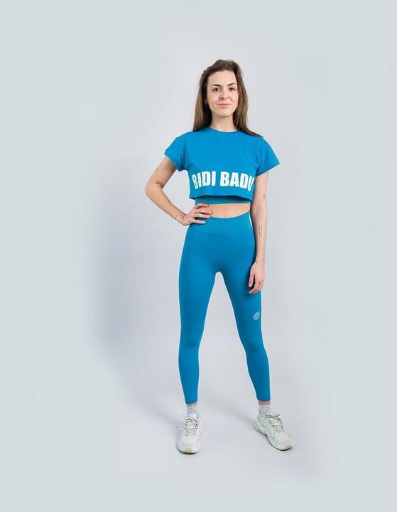 Actual product image Bidi Badu Abdominis Crop Move T-Shirt - petrol (L)