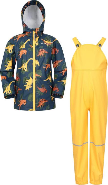 Immagine prodotto Mountain Warehouse Set giacca e pantaloni impermeabili con dinosauro Raindrop (128)