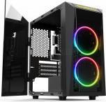 Image du produit Gamdias Boitier Mini Tour Micro ATX Talos E1 RGB avec panneaux vitrés (Noir)